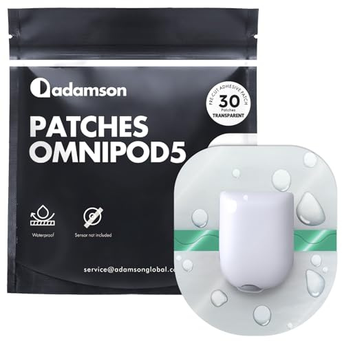 Omnipod 5 Pflaster Transparent 30er Pack Wasserdicht | Bietet eine sichere und bequeme Fixierung im Alltag, 30 Stück
