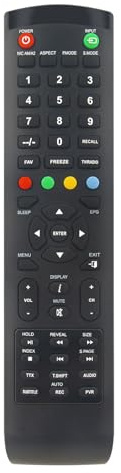 Télécommande de Remplacement AULCMEET Compatible avec High One HI3209HD-MM HI3212HD-MM HI3214HD-MM pour Xoro HTL2447 HTL3246V3 (kik) HTC244-83248, HTC24483248