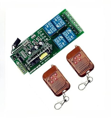 Ac85v ~ 250v 110v 230v 4ch interruptores de control remoto inalámbrico 220v salida relé inalámbrico radio RF transmisor 315/433mhz receptor