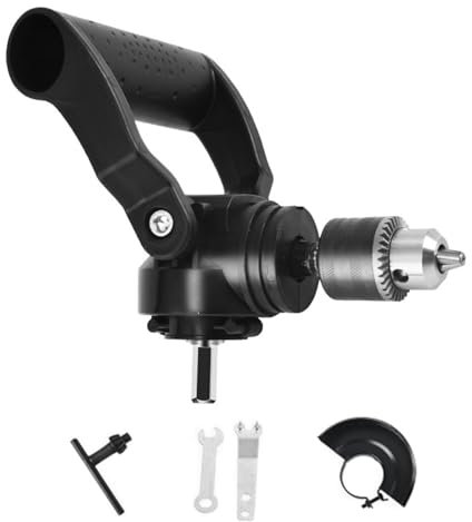 Right Angled Drill Chucks Adapter Antislip Multifunctional Drill Attachment Adapter Right Angled Drill Attachment Metal