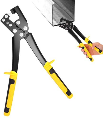 Hojalis Crimpadora De Pernos De Acero, Alicates Para Engarzar Quillas De Acero Ligero, Crimper Drywall, Alicates Engarzar Quilla Perforación Fijos, Para La Construcción De Viviendas Oficinas Almacenes