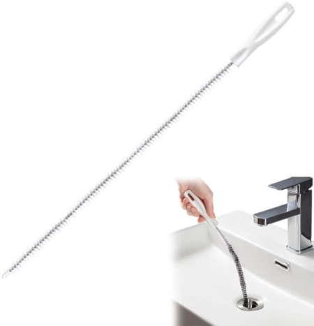 LACHT 1 Piezas Cepillo De Limpieza De Tuberías, Flexible Cepillo De Limpieza Para Desagüe, 45Cm Cepillos Para Tuberías Cepillo Limpiador De Conductos Para Desatascar Tuberías De La Cocina Y El Baño