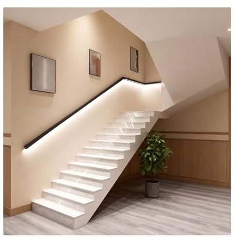 LED Wall Stair Railing with Motion Sensor Night Light for Stairs and Rooms 4.9ft (150cm) LED Handrail Lighting Solution Safe and Stylish Illumination