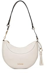 Liu Jo Borsa Cirry a Tracolla M Cream, Poliestere, 24 x 18 x 7 cm, Tracolla Regolabile, Chiusura con Cerniera, Stile Casual