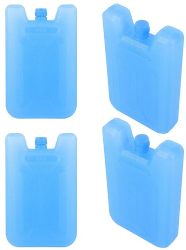 Toyvian Blocs de Glace pour Glacière 4pcs, Plastique Bleu Réutilisable