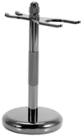 Rasierständer Halterung, Classic Shaving Razor Safety Razor Stand and Brush Stand Holder with Non-slip Base für Rasierpinsel und Rasierer