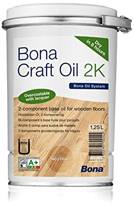 Bona Craft Oil 2 K Invisible 1,25 Liter, Fußbodenöl, Parkettöl, Öl
