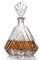 Carafe à décanter en verre avec bouchon géométrique hermétique – Carafe à whisky pour vin, bourbon, brandy, liqueur, jus, eau, bain de bouche, verre italien sans plomb (650 ml)