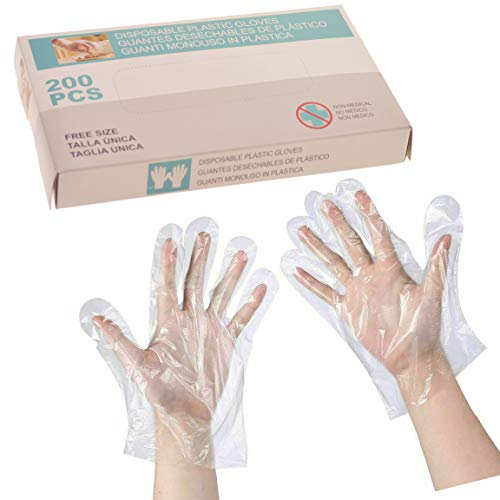 Lot de 1000 produits transparents jetables pour la cuisine, le nettoyage, la manipulation des aliments, taille unique