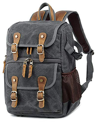 Exception Camera Backpack Waterproof Vintage for DSLR SLR Cameras,Laptops,Lenses and Tripod,A