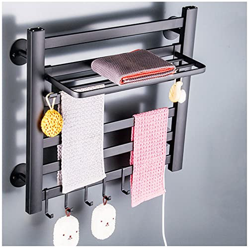 VVLXRIC Asciuga Salviette Elettrico da Bagno, con Timer Impermeabile A 360 Gradi Scaldasaviette Elettrico, Porta Asciugamani Elettrico Bagno,580x485mm