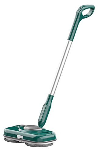 ZTBGY Multi-function Electric Mop,electric Ightweight Wireless Household Hand Vertical Rechargeable Cleaning Robot with Wet and Dry Separation,for Hardwood and Carpet/Wood/Tile/Marbl (Green)