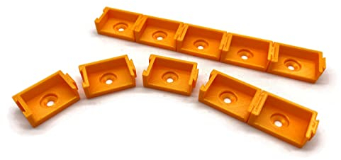 Exoda 10x supporto per morsetti Wago 5 poli tipo 221-415 con morsetti 1 polo e 3 poli per installazioni elettriche flessibili e tecnica di connessione.