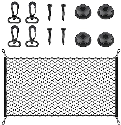 Graplan Rete per bagagli per auto, elastica su 140 x 100 cm, per bagagli, camper, organizer per la maggior parte dei tipi di veicoli (140 x 100 cm)