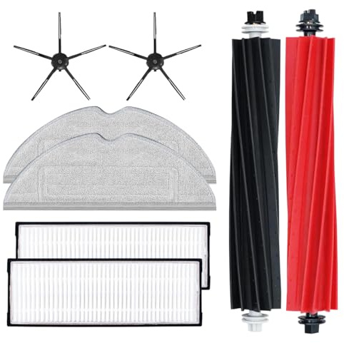 Benfosh Ersatzteilset Für Roborock S8 S8 PLUS S8+ S8 Pro Ultra Ersatz Hepa Filter Mopp Tuch wichtigsten Pinsel Seitenbürste