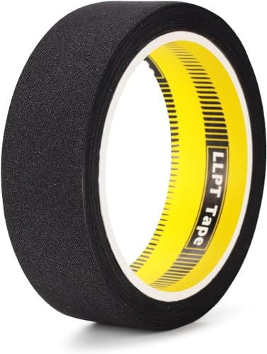 LLPT Nahtband zum Aufbügeln 30mm x 5m Schwarz Selbstklebende Saumband | Kein Nähen Erforderlich für Sofas Jeans Jacken Hosen Vorhänge und DIY-Dekorationen