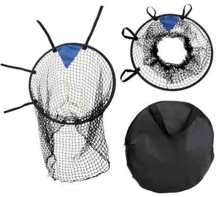 KVMORZE 2 Pcs Soccer Top Bins - Soccer Training Targets and Goals for Ball Football Shooting Accuracy Practice Equipment, Easy to Attach and Detach (Black)