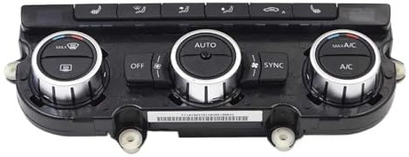 BAABLIY 35D 907 044 Climatronic Klimaanlage Control Switch Panel AC Sitz Heizung Kompatibel for VW Passat B7 CC Tiguan Golf 6 35D907044