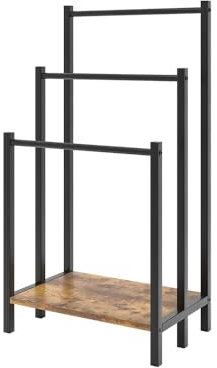 Vicco Handtuchhalter Fyrk, Eiche rustikal/Schwarz, 43 x 81.5 cm 3 Stufen