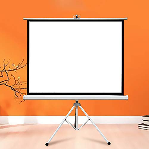 Pantalla de Proyector, Pantalla de Proyector con Trípode Portátil, con Soporte, 4:3/16:9 Portátil Plegable para Cine en Casa Cine Proyector Interior y Exterior Pantalla de Película(72-Inch 4:3