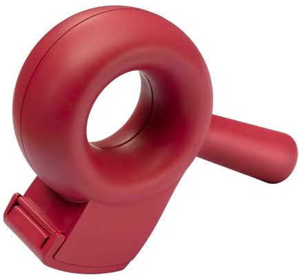 helit H6380025 - Klebebandabroller „the bagel“ rot | Paketbandabroller, Kleberoller und Handabroller für Verpackungen
