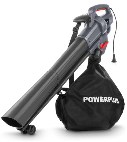 Powerplus POWEG9014-3300 W soffiatore elettrico per foglie, velocità massima dell'aria 270 km/h, attrezzi da giardino