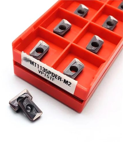 10 Stück 1604 M2 VP15TF 1604 H2 VP15TF 1135 M2 VP15TF Hartmetall-Schaftfräser CNC-Fräseinsatz 1604PDER Dreheinsatz Wendeschneidplatten(1135 M2 VP15TF)