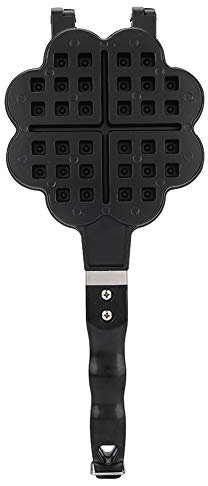 Gofrera en forma de corazón para hornear con mango de acero inoxidable reforzado para gas