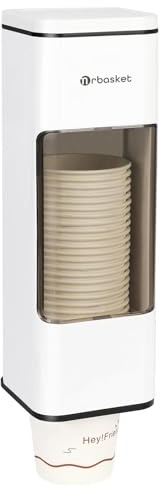 Dispenser magnetico per bicchieri di carta, portabicchieri magnetico, staffa per bicchieri di carta usa e getta, dispenser per tazze da caffè usa e getta Tazza in plastica rimovibile per