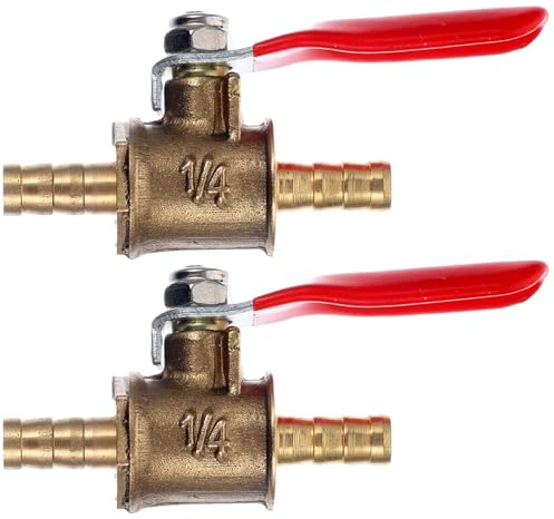 MAGICLULU 2 pièces Robinet Sphérique Cuivre Vannes de Coupure pour Systèmes Irrigation et Piping Résistantes Corrosion et Aux Températures