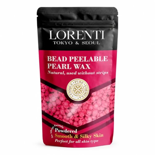 Lorenti Heißwachs Enthaarung in Perlenform Powdered 250gr – 100% Natürliches Wachs für Schmerzarme Haarentfernung – Ideal für Gesicht, Beine, Bikinizone & mehr - Hartwachsperlen - Wachsperlen - Agda