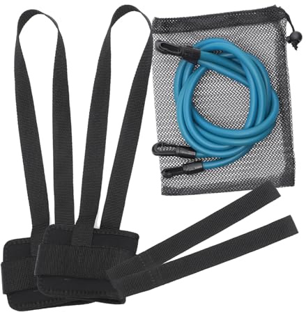 Parliky Cinturones de Resistencia para Entrenamiento de Natación con Cuerdas Elásticas Tirantes Equipo para Mejora de Estilos Piscina