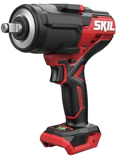 SKIL 3285CA SD1E3285CA Visseuse à percussion sans fil (trois niveaux de vitesse/couple, emmanchement carré 1/2, mode inverse, moteur sans balais, alimenté par batterie, outils, accessoires artisans)