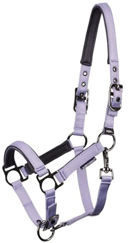 JA Horse JA4005 - Cabestro para potro (lavanda, minipotro) | Cabestro ajustable con acolchado de neopreno en cuello y nariz