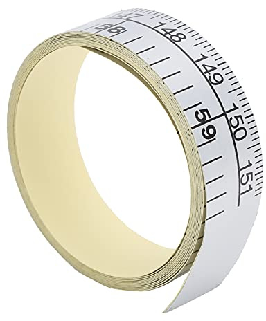 Fafeims Skräddarmåttband, 150 Cm Dubbelskala Aluminiumlinjal för Symaskinsbord och Skräddarbänk