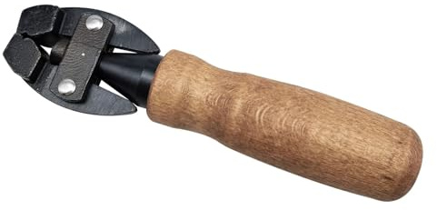 Morsa a mano professionale con manico in legno con apertura a ganascia da 1,2 cm per materiali sicuri fissaggio morsa regolabile
