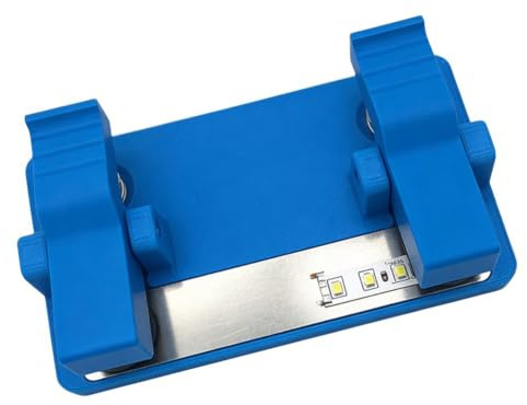 LED Lötstation mit Cliphalter und 3D-gedrucktem Schwerlastsockel für PCB, Leiterplatte & LED Streifen Reparatur - Blau