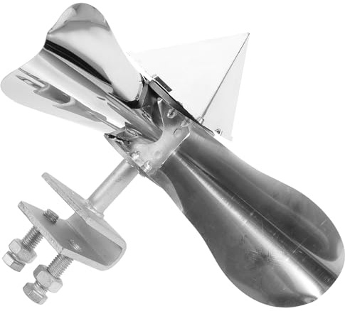 Beavorty Moulin à Vent Réfléchissant en Acier Inoxydable, Petit Modèle Anti-Oiseaux Multi-directionnel pour Jardin et Pelouse, Dispositif Pratique de Dissuasion Pigeons et Corbeaux, Outil