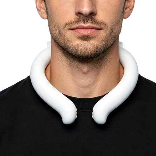 Glacières de cou pour temps chaud – TPU 18 x 17 x 2 cm | Glacière réutilisable et portable étanche | Anneau de gel de glace pour l'été, l'extérieur, l'intérieur, la cuisine, le sport, l'exercice, les