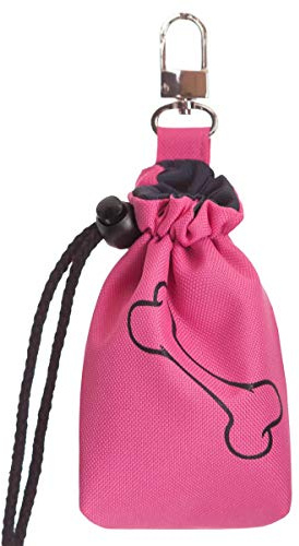 millybo Leckerlitasche Futterbeutel Futtertasche für Hunde Leckerlies Leckerlibeutel Snack Bag Tasche fürs Training (rosa)
