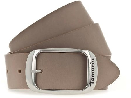 Tamaris Gürtel Leder, Grau Taupe, 95, TB0002L01