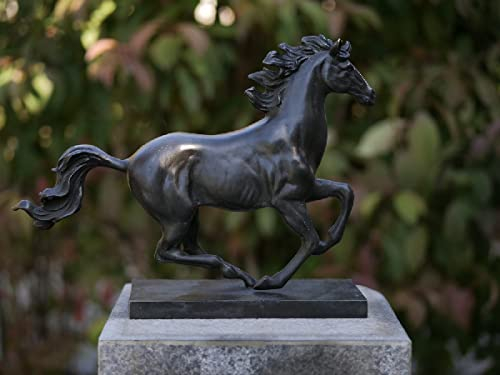 Thermobrass Bronzefigur galopierendes Pferd