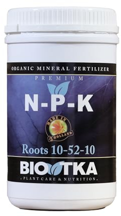 BIOTKA NPK Dünger für Pflanzenwurzeln | Universaldünger für Obst und Gemüse | Palm und Orchideendünger | Dünger Zimmerpflanzen | Granulat Dünger für Hydrokultur (1kg) - NPK 10-52-10