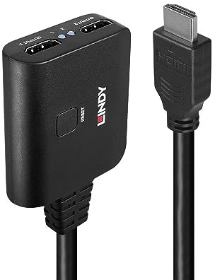 LINDY 38356 2 Port HDMI 4K60 Splitterkabel