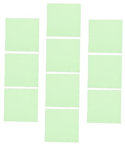 Mobestech Lot de 10 Chiffons de Polissage pour Argenté, Flanelle Douce, Réutilisables, pour Bijoux et Pièces, Nettoyage et Brillance la Maison Couleur Aléatoire