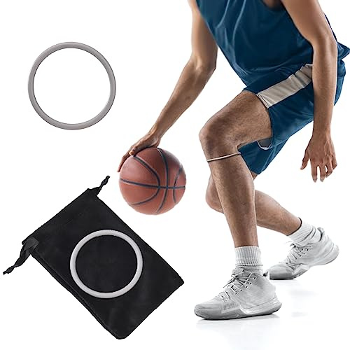 Correa de Soporte del Tendón Rotuliano Correa Fina para la Rodilla del Tendón Rotuliano Correa para la Rodilla de Baloncesto Correa Protectora Fija Elástica Banda de Goma Rodillera(2 piezas gris)