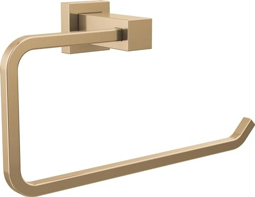 Delta Anello per asciugamano in velum rubinetto, anello da parete per bagno, anello per asciugamano, porta asciugamani, bronzo champagne IAO20846-CZ