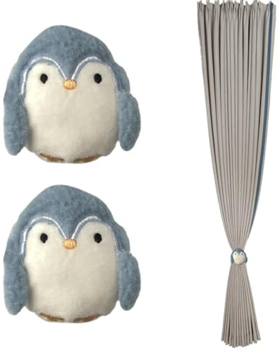 Alzapaños para cortinas | Bonitos soportes para cortinas de muñeca de felpa de dibujos animados, ganchos creativos para cortinas de ventana, anillos de clip de cortinas, alzapaños y sujeción para