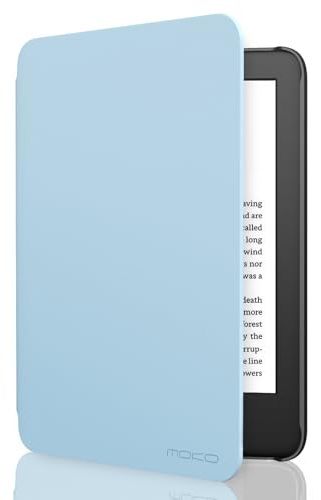 MoKo Hülle für 6 Kindle (11. Generation, 2024/2022) & Internationale Version, Leichte Schutzhülle mit Auto Schlaf/Wach Smart Cover für Kindle 2024/2022 11. Generation e-Reader, Himmel Blau