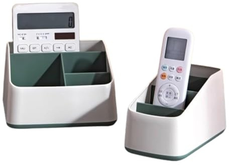 KWJTOY 2pcs maletín de almacenamiento multifuncional, soporte de mando a distancia TV, caja de almacenamiento para mando a distancia, TV, caja de almacenamiento para mandos a distancia, ipad, teléfono
